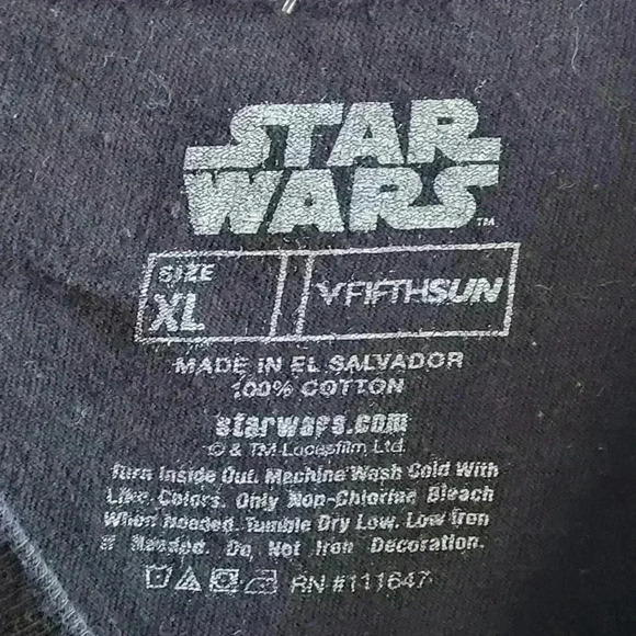 Star Wars Millennium Falcon T-Shirt Men's XL Short Sleeve Graphic Black - Picture 6 of 11